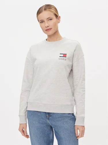 Tommy Jeans Sweatshirt Graphic Flag DW0DW17328 Grau Boxy Fit