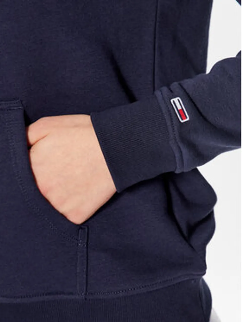 Tommy Jeans Sweatshirt Serif Linear DW0DW15649 Dunkelblau Regular Fit