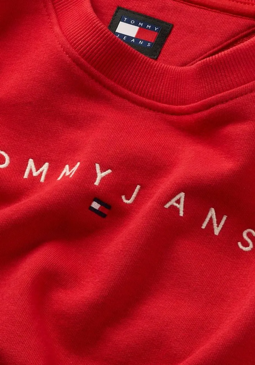 Tommy Jeans Sweatshirt TJW REG LINEAR CREW EXT mit Logostickerei