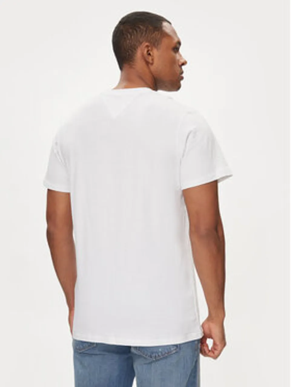 Tommy Jeans T-Shirt 85 Entry DM0DM18569 Weiß Regular Fit