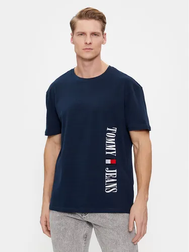 Tommy Jeans T-Shirt Archive DM0DM18295 Dunkelblau Regular Fit