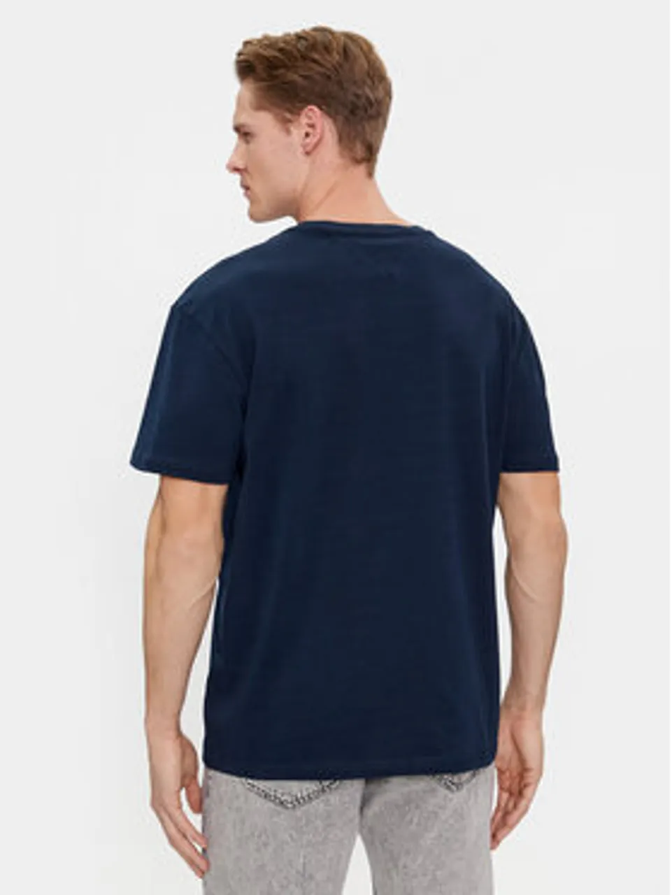 Tommy Jeans T-Shirt Archive DM0DM18295 Dunkelblau Regular Fit