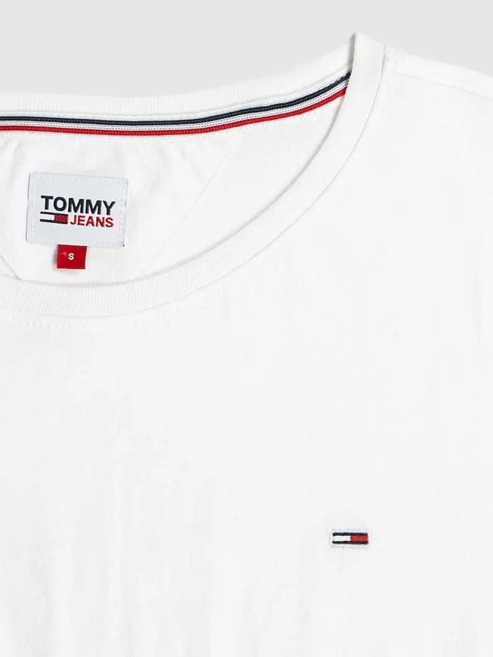 Tommy Jeans T-Shirt aus Bio-Baumwolle in Weiss