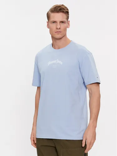 Tommy Jeans T-Shirt Grunge Arch Center DM0DM17720 Blau Classic Fit