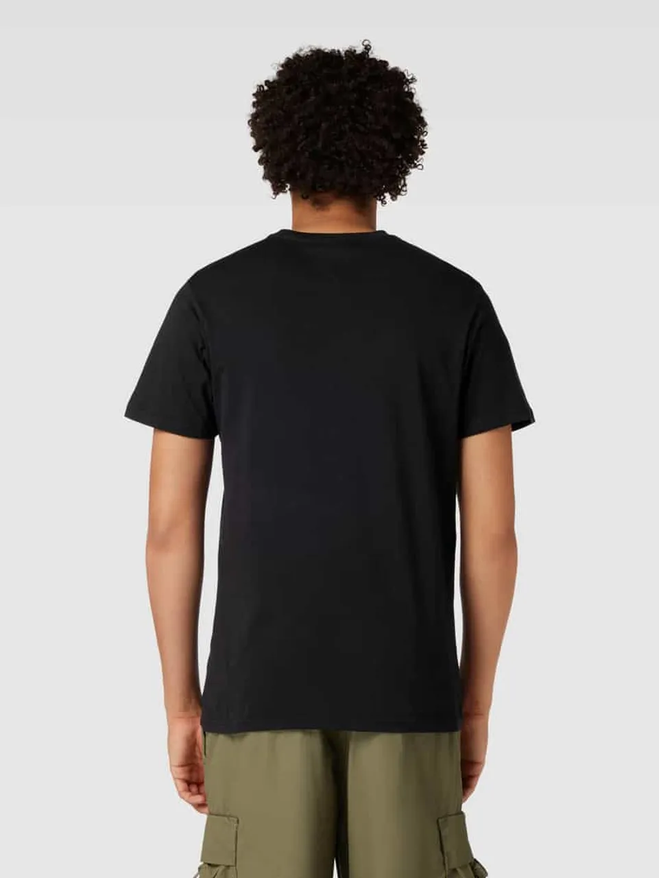 Tommy Jeans T-Shirt mit Label-Print in Black