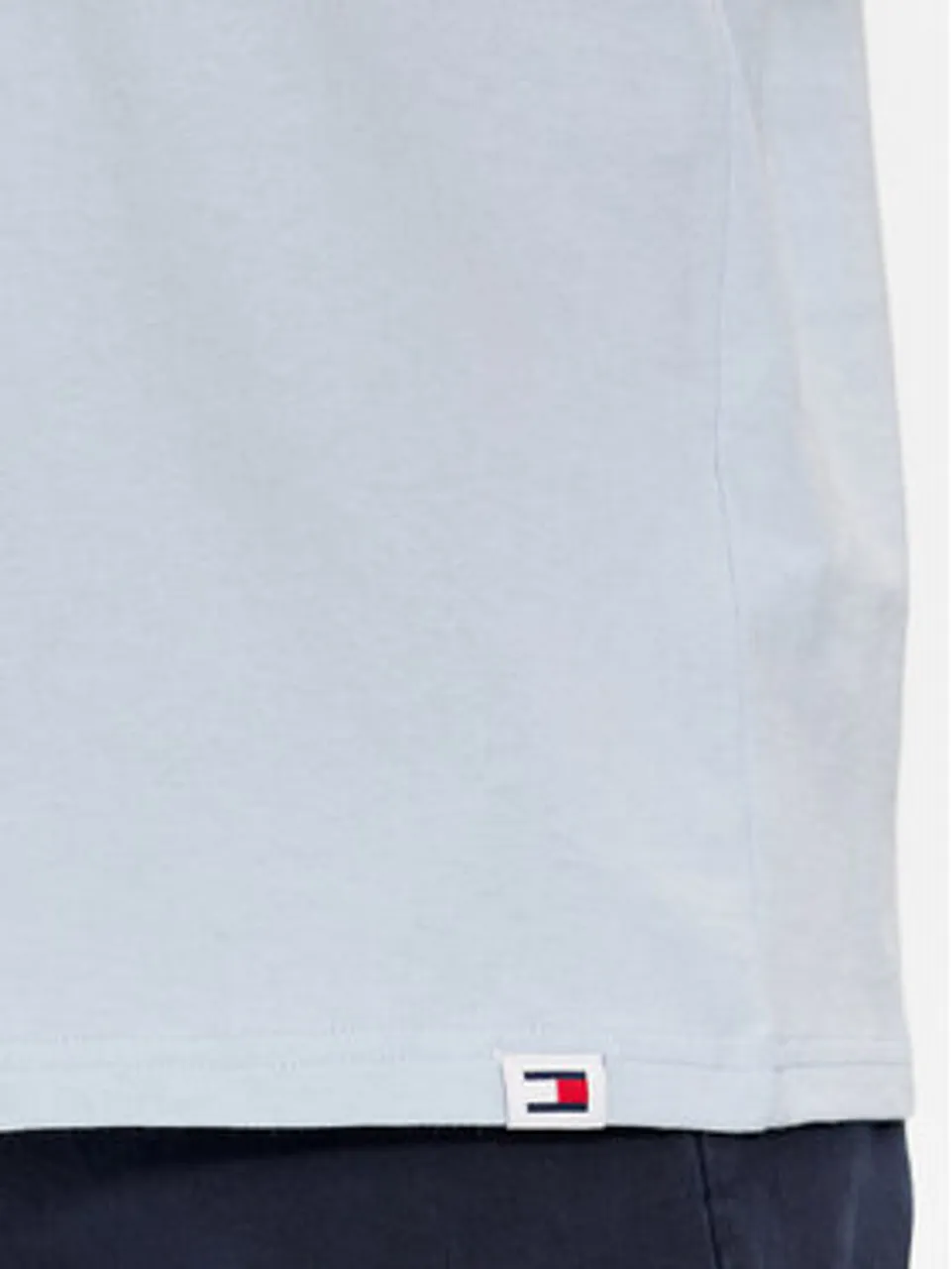 Tommy Jeans T-Shirt Varsity DM0DM18287 Himmelblau Regular Fit