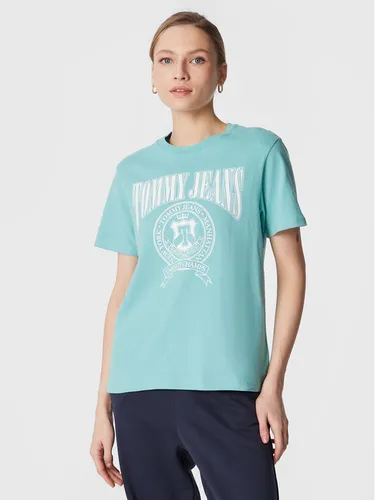 Tommy Jeans T-Shirt Varsity DW0DW14919 Blau Loose Fit
