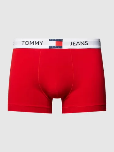 Tommy Jeans Trunks mit Label-Patch Modell 'HERITAGE' in Rot