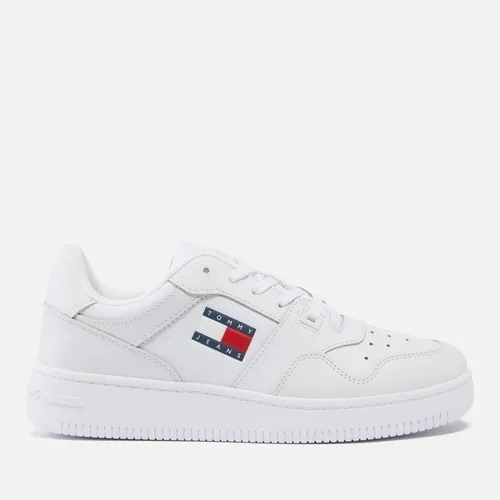 Tommy Jeans Women's Leather Basket Trainers - UK 3