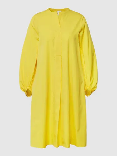 tonno & panna Knielanges Kleid mit Ballonärmeln Modell 'Lindy' in Gelb
