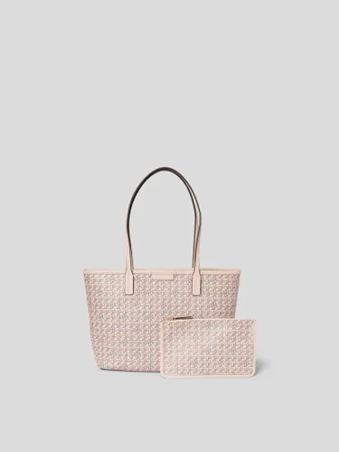 Tory Burch Shopper mit Allover-Muster in Rosa, Größe One Size