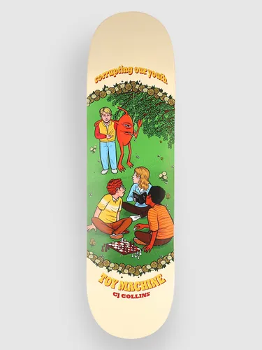 Toy Machine Collins Youth 8.5" Skateboard Deck cream
