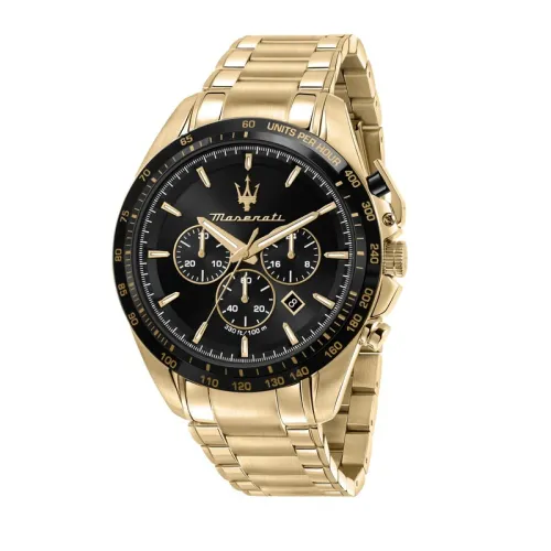 Traguardo Chronograph Uhr (Gold/Schwarz) Maserati