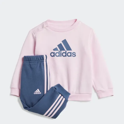 Trainingsanzug ADIDAS SPORTSWEAR "I BOS LOGO JOG" Gr. 92, pink (clear pink, preloved ink) Kinder Sportanzüge Jogginganzüge