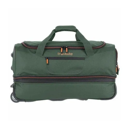 Travelite Basics 2- Rollen Reisetasche 55 cm dunkelgrün