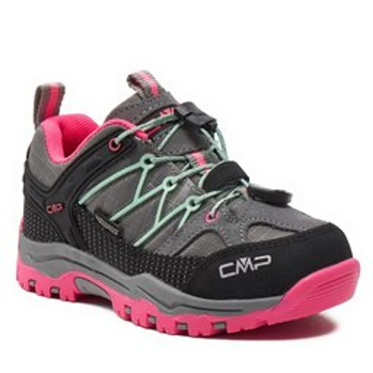 Trekkingschuhe CMP Kids Rigel Low Trekking Wp 3Q54554 Cemento-Pink Fluo 35YN