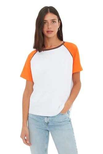 Trendyol Damen Regular Standard Rundhals Knit T-Shirt Hemd