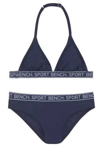 Triangel-Bikini BENCH. "Yva Kids" Gr. 122/128, N-Gr, blau (marine) Kinder Bikini-Sets Bikinis