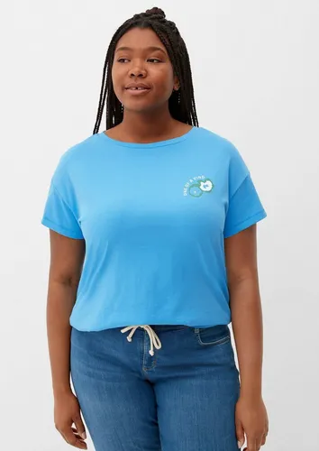 TRIANGLE Kurzarmshirt T-Shirt mit gummiertem Print