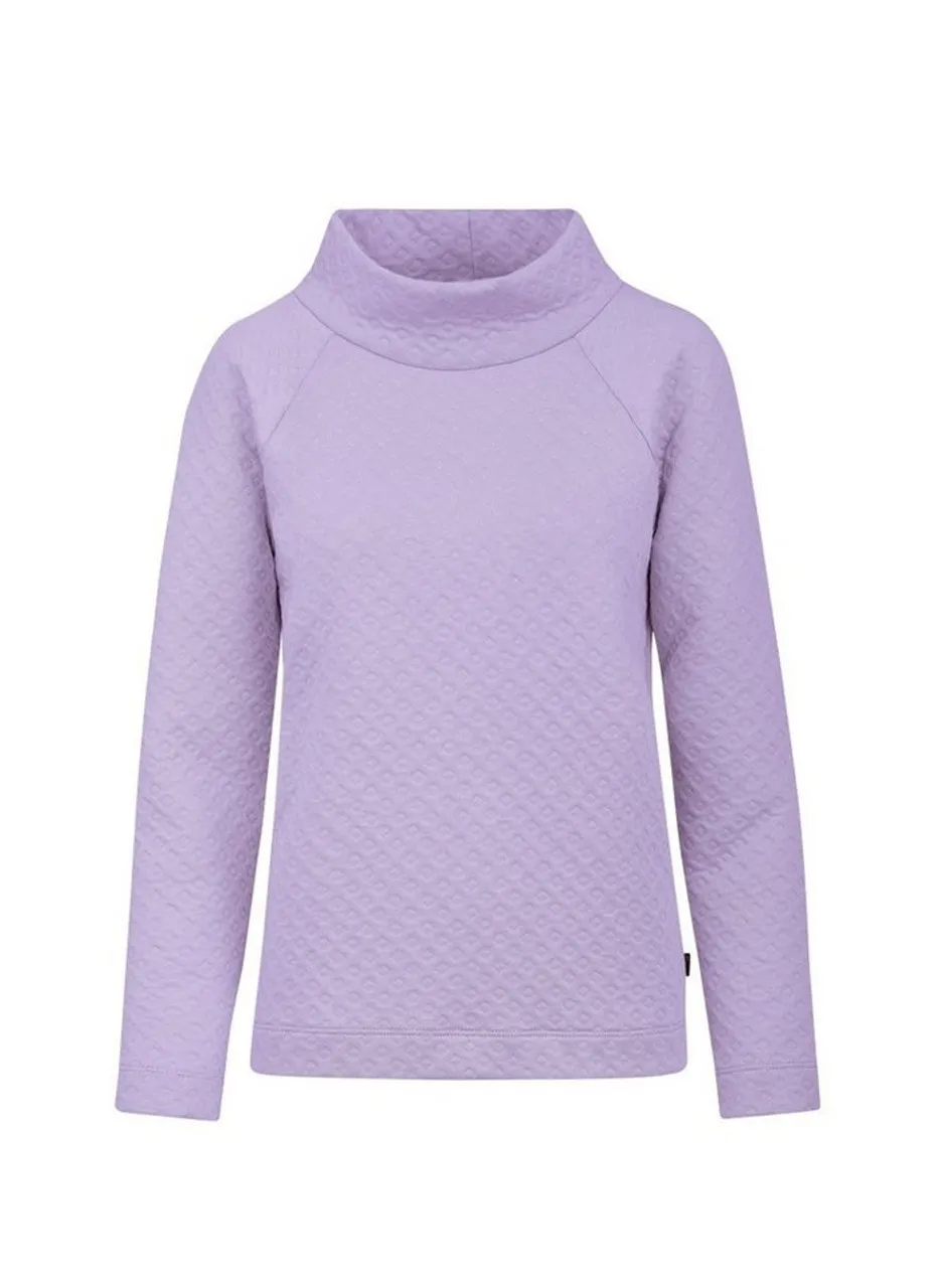 Trigema Sweatshirt TRIGEMA Sweatshirt in Jacquard-Strick-Qualität