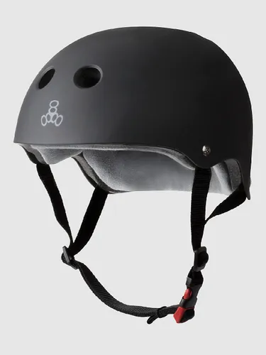 Triple 8 Dual Certified Sweatsaver Helm black rubber