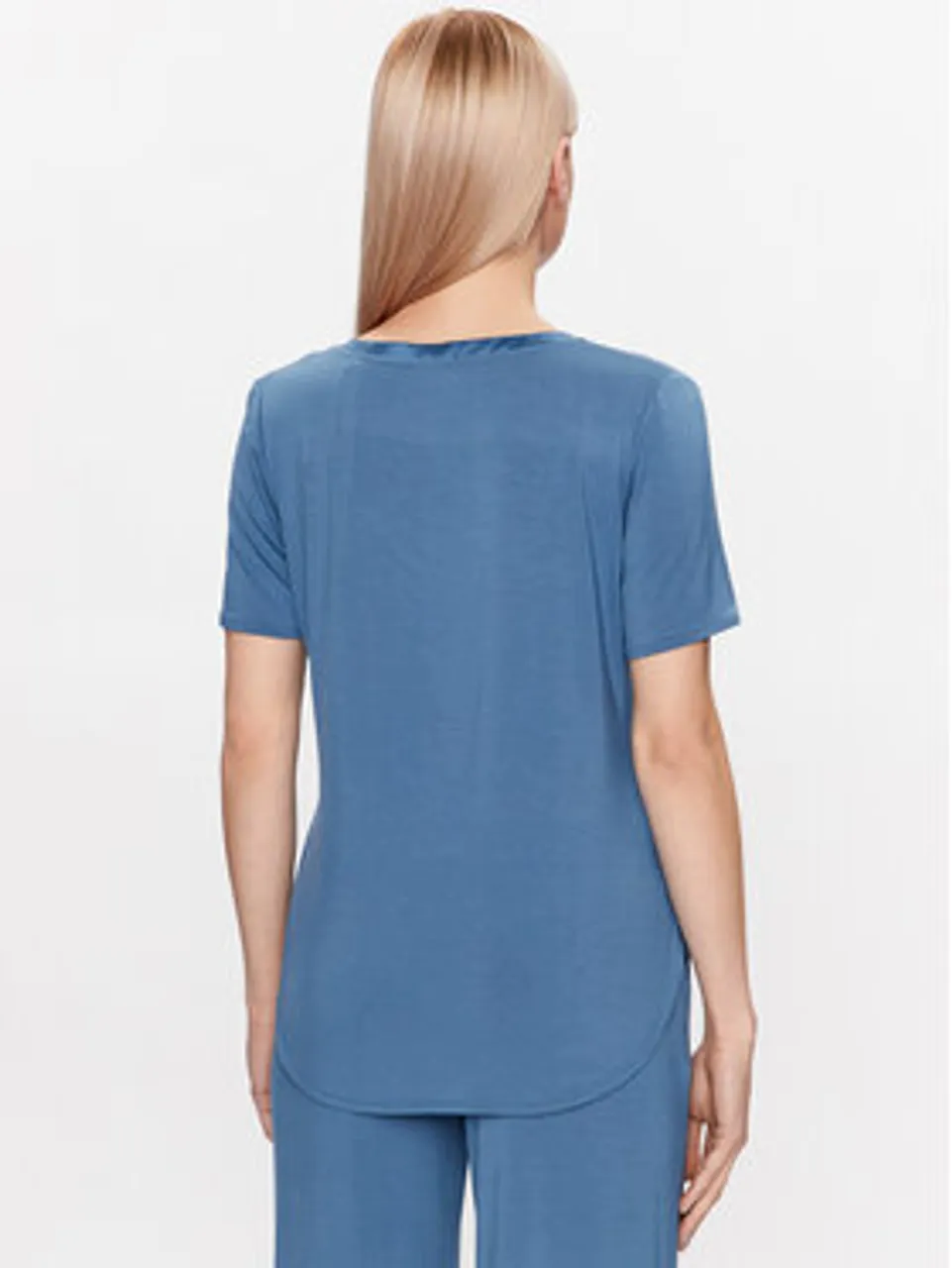 Triumph Pyjama-T-Shirt Climate Aloe 10214846 Blau Regular Fit