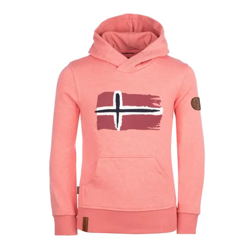 Trollkids Trondheim Sweater Kapuzenpullover rosa