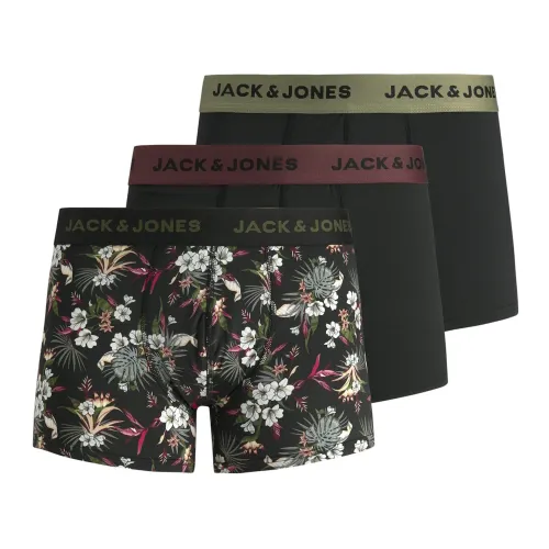 Tropische Trunks 3er Pack Boxershorts Jack & Jones