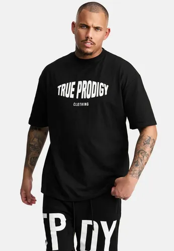 trueprodigy Oversize-Shirt Miguel Logoprint Rundhals dicker Stoff
