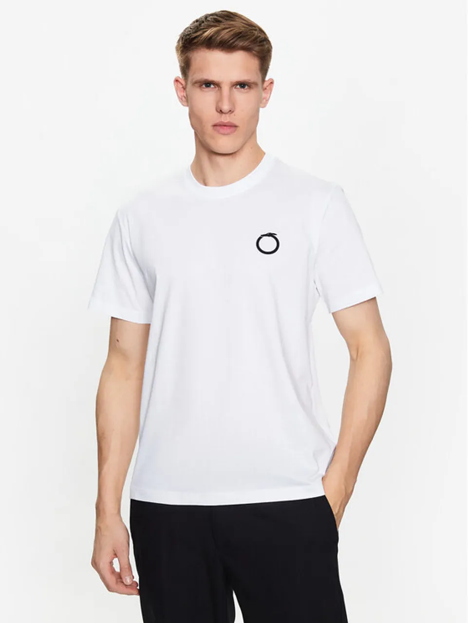 Trussardi T-Shirt 52T00723 Weiß Regular Fit