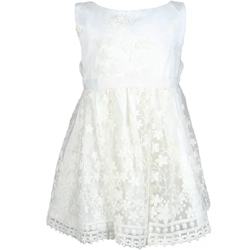 Tüll-Kleid FLOR bestickt in weiß
