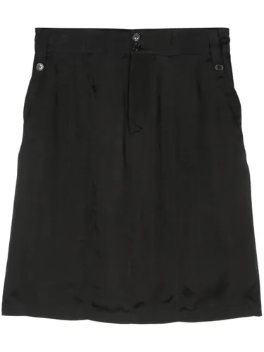 twill-weave mini skirt