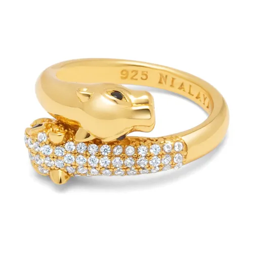 Twisted Panther Ring in Gold Nialaya