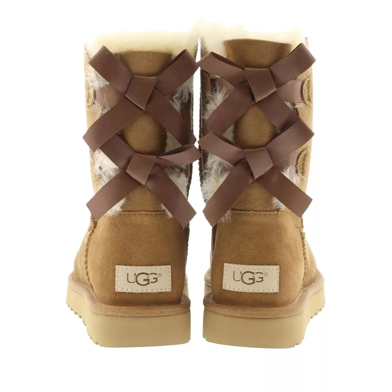 UGG Boots & Stiefeletten - W Bailey Bow Ii - Gr. 37 (EU) - in Cognacbraun - für Damen