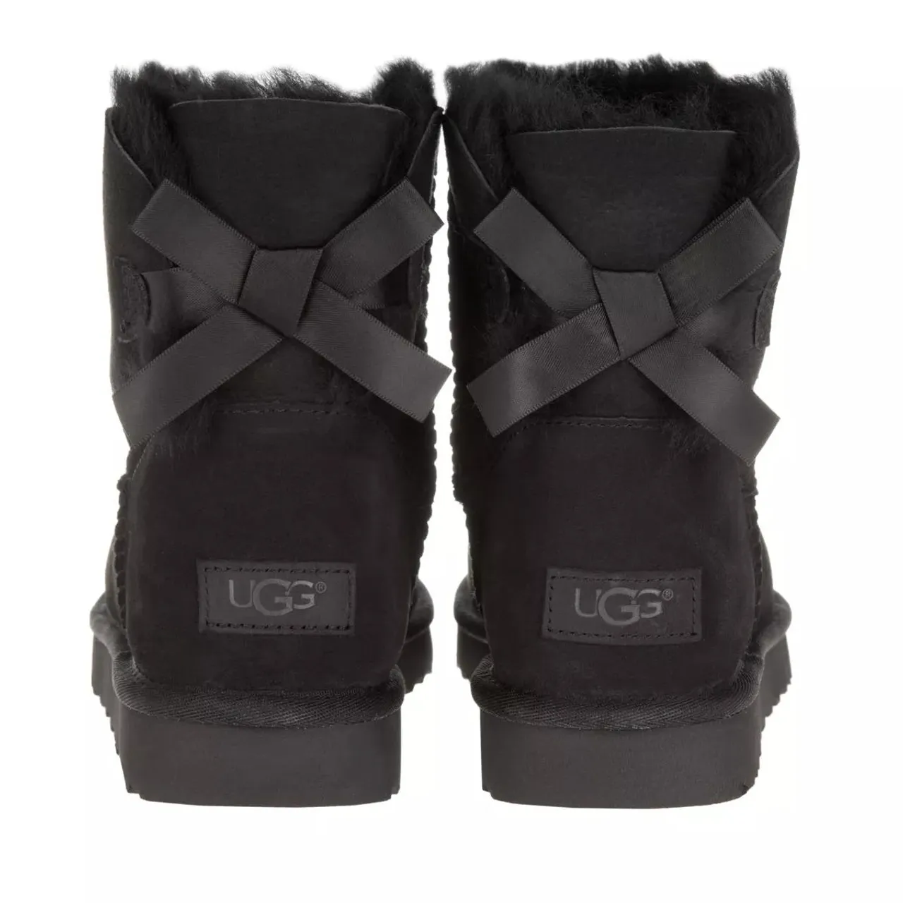 UGG Boots & Stiefeletten - W Mini Bailey Bow Ii - Gr. 36 (EU) - in Schwarz - für Damen