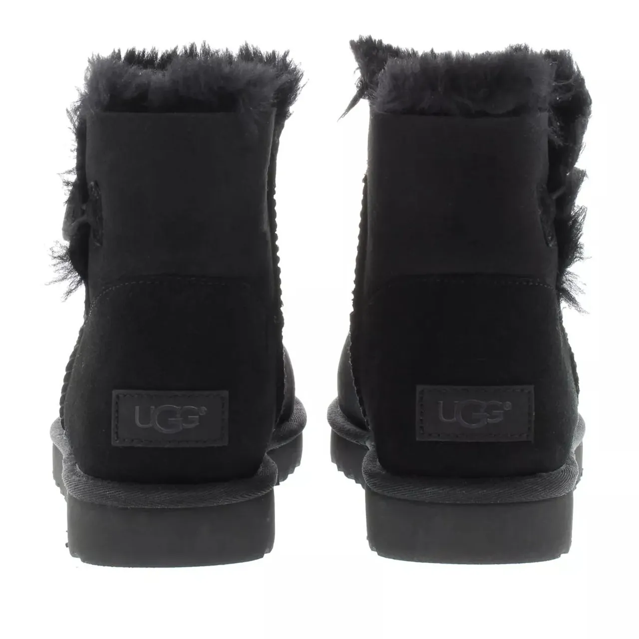 UGG Boots & Stiefeletten - W Mini Bailey Button Ii - Gr. 36 (EU) - in Schwarz - für Damen