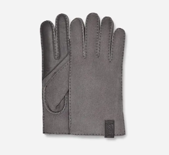 UGG® Handschuhe aus Lammfell mit Überwendlingsstichen für Herren in Grey