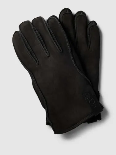 UGG Handschuhe mit Label-Detail in Black