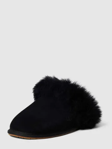 UGG Hausschuhe mit Kunstfell Modell 'SCUFF SIS' in Black