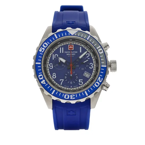Uhr Swiss Alpine Military 7076.9835 Blue/Silver/Blue