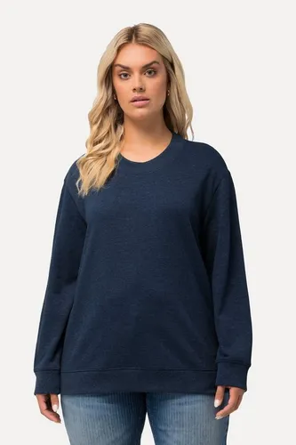 Ulla Popken Sweatshirt Sweatshirt Zipper Oversized Rundhals Langarm