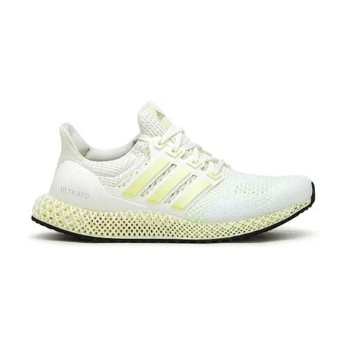 Ultra4D Sneakers Weiß mit Gelben Einsätzen