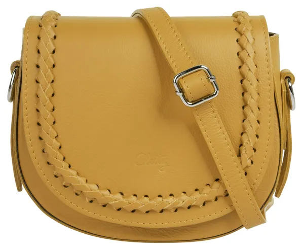 Umhängetasche CLUTY Gr. B/H/T: 18 cm x 15 cm x 6 cm onesize, gelb Damen Taschen Handtaschen