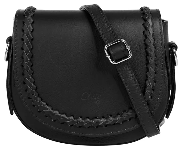 Umhängetasche CLUTY Gr. B/H/T: 18 cm x 15 cm x 6 cm onesize, schwarz Damen Taschen Handtaschen
