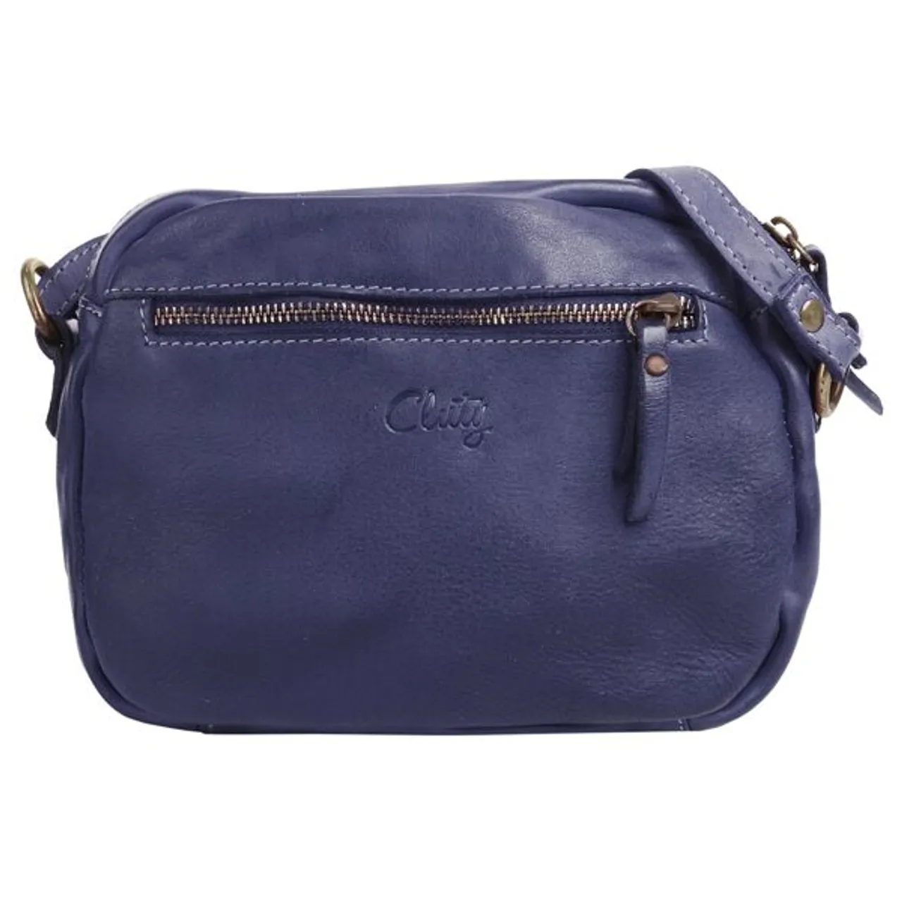 Umhängetasche CLUTY Gr. B/H/T: 20 cm x 17 cm x 3 cm onesize, blau Damen Taschen Handtaschen