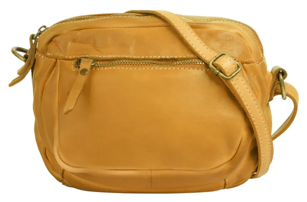 Umhängetasche CLUTY Gr. B/H/T: 20 cm x 17 cm x 3 cm onesize, gelb Damen Taschen Handtaschen