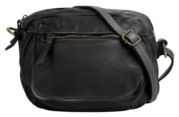 Umhängetasche CLUTY Gr. B/H/T: 20 cm x 17 cm x 3 cm onesize, schwarz Damen Taschen Handtaschen