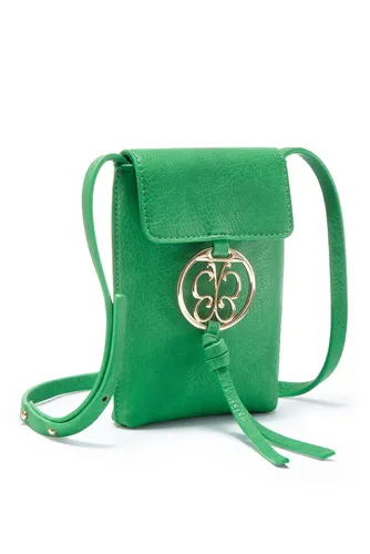 Umhängetasche LASCANA Gr. B/H/T: 13 cm x 18 cm x 2,5 cm, grün Damen Taschen Handtaschen