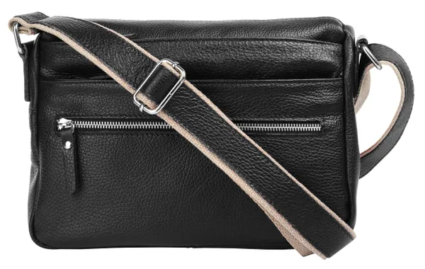 Umhängetasche SAMANTHA LOOK Gr. B/H/T: 25 cm x 22 cm x 5 cm onesize, schwarz Damen Taschen Handtaschen