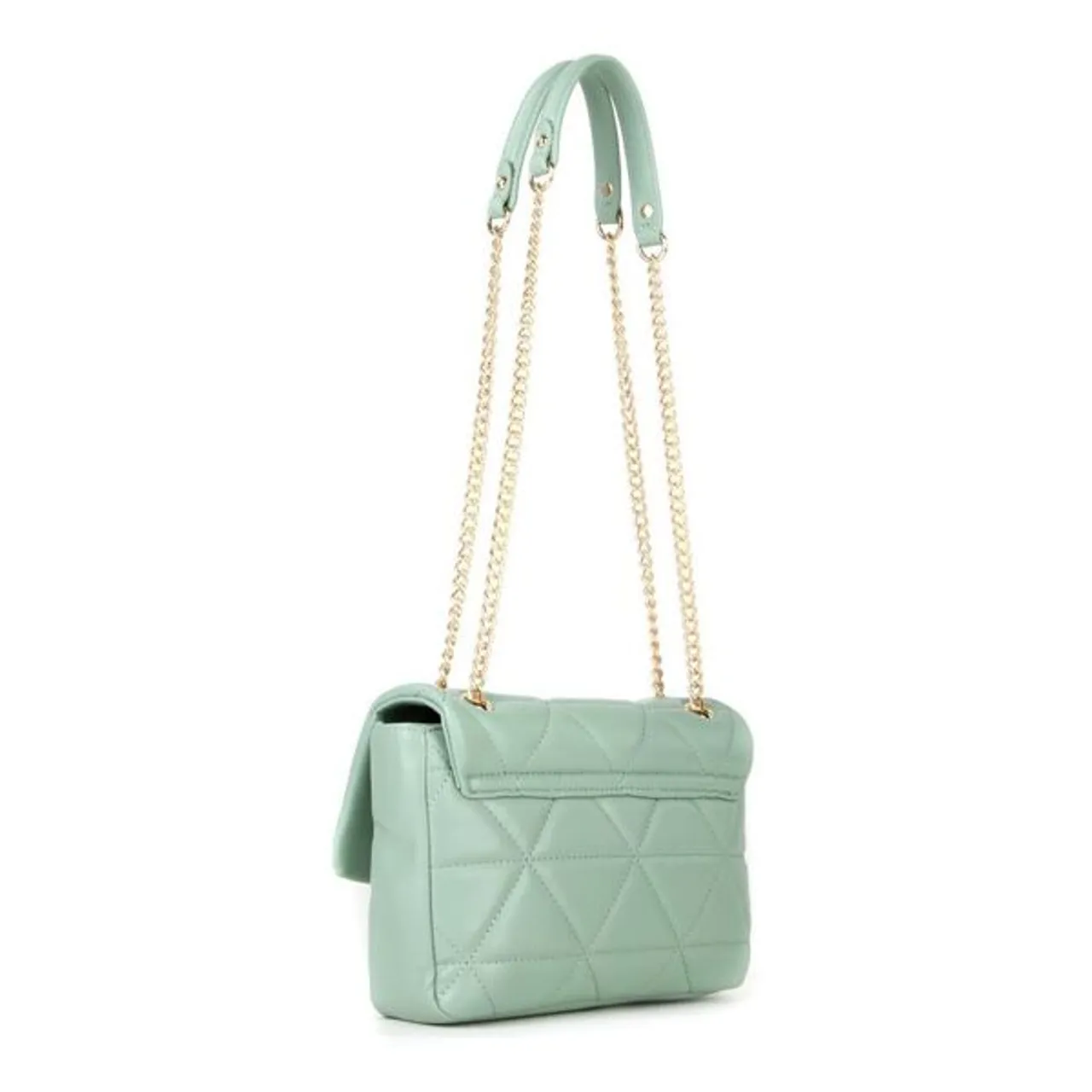 Umhängetasche VALENTINO BAGS "CARNABY" Gr. B/H/T: 24 cm x 15 cm x 6 cm, grün (salvia) Damen Taschen Handtaschen Handtasche Tasche Schultertasche Kette...
